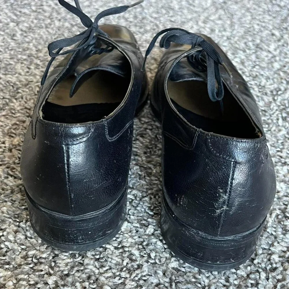 Florsheim Black Leather Oxford Dress Shoes Mens 10 Formal Prom Classic Business - Picture 6 of 7